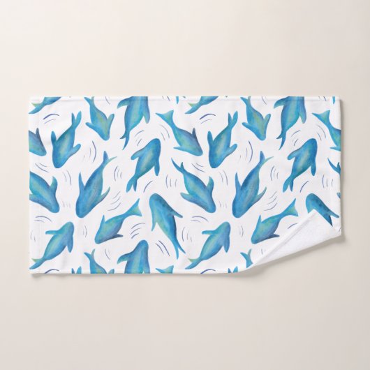 Onder het Zee Ocean Shark Fish-patroon Bad Handdoek (Handdoek)