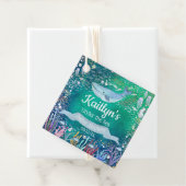 Onder het Zee | Ocean Thed Baby shower Bedankjes Labels (In situ)