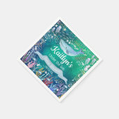 Onder het Zee | Ocean Thed Baby shower Servet (Hoek)