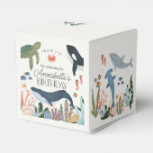 Onder het Zee Ocean Verjaardagsfeestgunsten Bedankdoosjes (Achterkant)