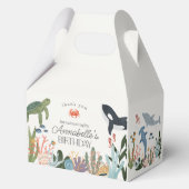 Onder het Zee Ocean Verjaardagsfeestgunsten Bedankdoosjes (Achterkant)