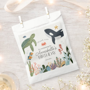 Onder het Zee Ocean Verjaardagsfeestje Favors Bag Bedankzakje