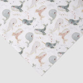 Onder het Zee Ocean Whimsical Whale and Stars Tissuepapier (Detail)