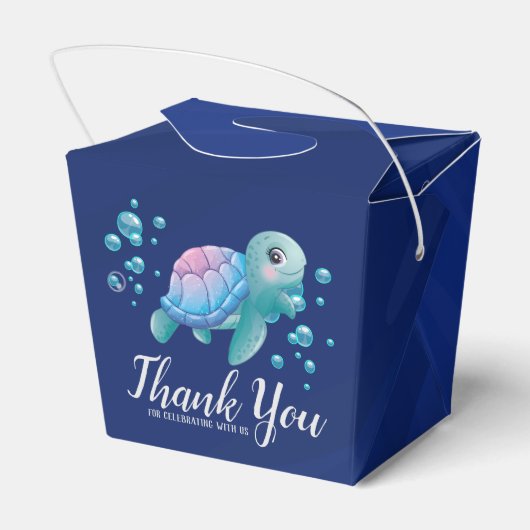 Onder het Zee Ocean Zee Creatures Bedankdoosjes (Achterkant)