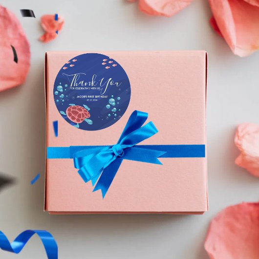 Onder het Zee Ocean Zee Creatures Ronde Sticker