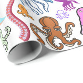 Onder het Zee Octopus Boutique Gift Wrap Cadeaupapier (Rol Hoek)