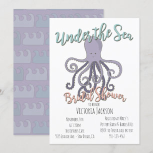 Onder het Zee Octopus Vrijgezellenfeest Kaart