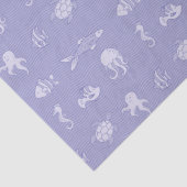 Onder het Zee Paarse schepselen Tissuepapier (Detail)