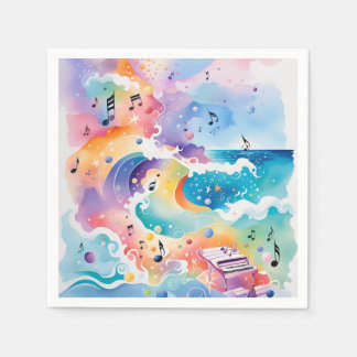 Onder het Zee Papieren servetten