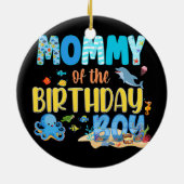 Onder het Zee Party Birthday Fish Aquarium Keramisch Ornament (Achterkant)