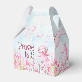 Onder het Zee Party Favoriet Box 🐠 Custom Gift Bo Bedankdoosjes