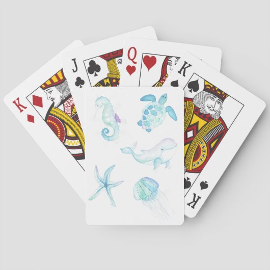 Onder het Zee Pokerkaarten (Achterkant)