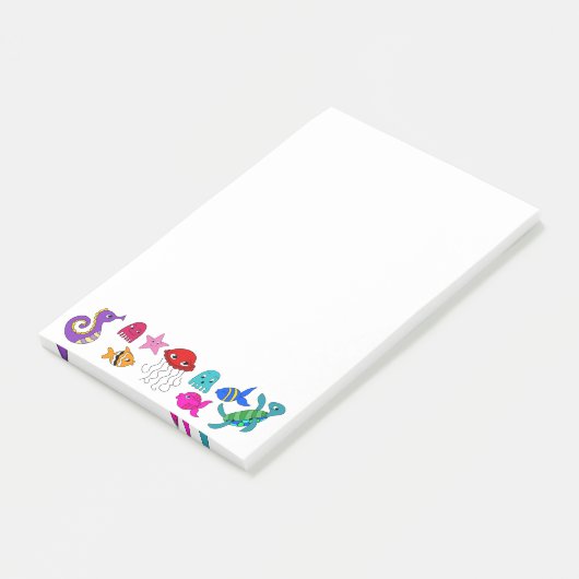 Onder het Zee Post-it® Notes (Schuin)