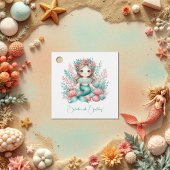 "Onder het Zee Princess" Mermaid Verjaardagsfeest Bedankjes Labels