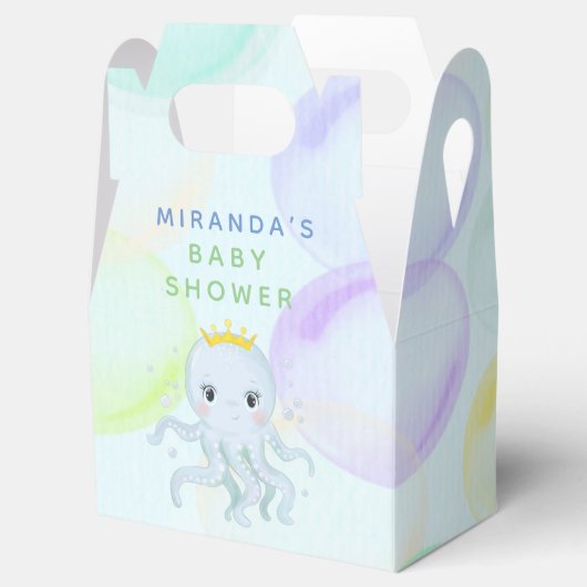 Onder het Zee Prins Octopus Boy Baby shower Bedankdoosjes (Geopend)