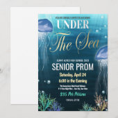 Onder het Zee Prom High School Dance Invitation Kaart (Voorkant / Achterkant)