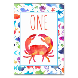 Onder het Zee Rainbow Fish Birthday Baby shower Kaart