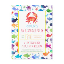 Onder het Zee Rainbow Fish Birthday Baby shower