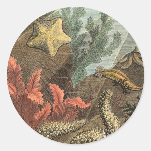 Onder het Zee Ronde Sticker (Voorkant)