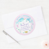 Onder het Zee Round Favor Sticker (Envelop)
