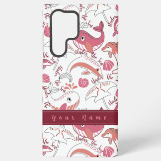 Onder het Zee Schattigee zeedieren Patroon Print Samsung Galaxy Hoesje