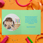 Onder het Zee Schattigee zeemeermin verjaardagsfot Kaart