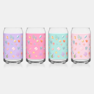 Onder het Zee set 2 Blikvorm Glas