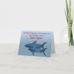 Onder het Zee Shark Note kaarten