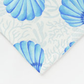 onder Het Zee Shell Fleece Blanket Deken (Hoek)