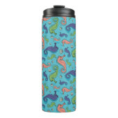 Onder het Zee - Speelse zeepaardje en Shell Patter Thermosbeker (Voorkant)