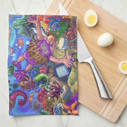 Onder het Zee Theedoek (Quarter Fold)