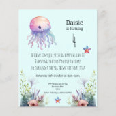 Onder het Zee thema Verjaardagsfeestuitnodiging (Voorkant)