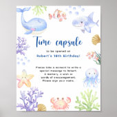 Onder het zee Time Capsule 1e verjaardag Poster (Voorkant)