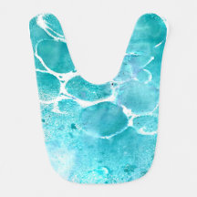 Onder het Zee Turquoise Baby Bib