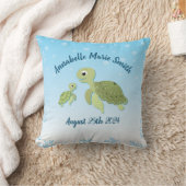 Onder het Zee Turtle Baby shower Kussen (Deken)