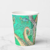 Onder het Zee Turtle Baby shower Papieren Bekers (Achterkant)