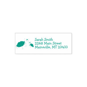 Onder het Zee Turtle Baby shower Zelfinktende Stempel