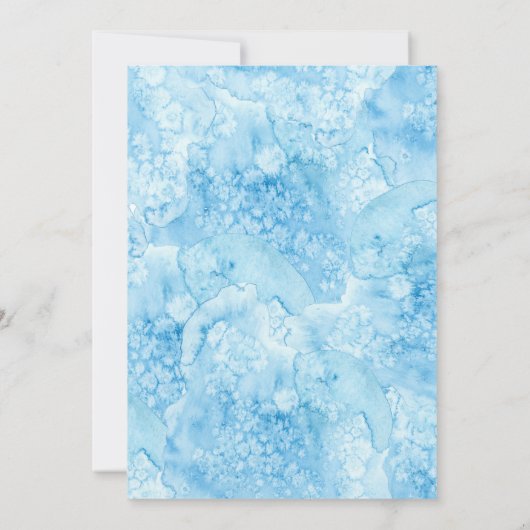 Onder het Zee | Uitnodiging tot Baby shower van Oh (Achterkant)