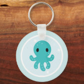 Onder het Zee van Birthday Party Octopus Sleutelhanger (Voorkant)