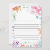 Onder het Zee Verjaardag Capsule Bericht Kaart (Voorkant)