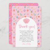 Onder het Zee Verjaardag foto Dank u Kaart (Voorkant / Achterkant)