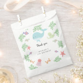 Onder het Zee Verjaardagsfeest Schattigee Pastel O Bedankzakje (Geknipt)