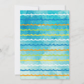 Onder het Zee Vissen Eerste Dag Uitnodigingen  (Achterkant)