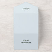 Onder het Zee Waterverf Baby shower All In One Uitnodiging (Buitenkant)