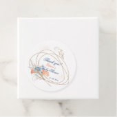 Onder het Zee Waterverf Baby shower Bedankjes Labels (In situ)