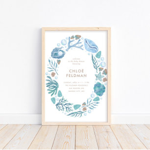 Onder het Zee Waterverf Nautical Welcome Poster