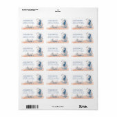 Onder het Zee Waterverf Seahorse Label (Full Sheet)