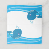 Onder het Zee Whale Birthday (Buitenkant ongevouwen)