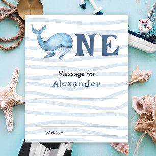 Onder het zee Whale verjaardagscapsule bericht