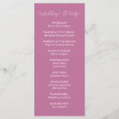 Onder het Zee Whimsical Waterverf Beach Bruiloft Programma (Achterkant)